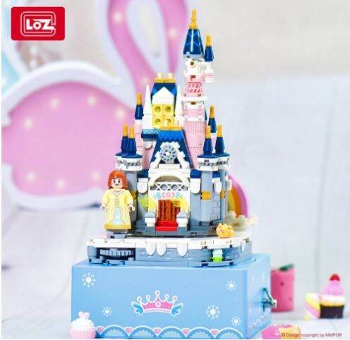 ตัวต่อนาโนบล็อก-loz-no-1220-mini-bloc-music-disney-world-park-กล่องดนตรี-ปราสาท-fairy-tale-เจ้าหญิง-531-pcs-แพ็คเกจที่สวยงาม-น่ารัก-น่าสะสม-ต่อง่าย-ในชุดเซ็ท