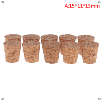 CK 10pcs ขวดไวน์แก้วจุกกาต้มน้ำ Pudding Container Cork CAP burette