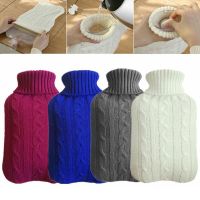 Hot Water Bag Removable Washable Practical Warm Hand Protective Covers Solid Color Soft Knitted Hot Water Bottle Cover