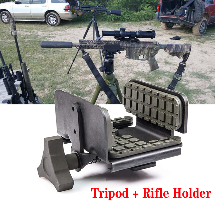 PIG Saddle Precision Rifle Rest Tripod Mount Adapter 