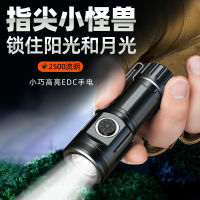 New mini Portable strong light aluminum alloy flashlight Type-C rechargeable outdoor fixed focus camping lantern flashlightCHN-Q