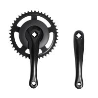 Bicycle Crank Set Single Speed 44T Crankset Aluminum Alloy 170mm Crank Cycling Accessories