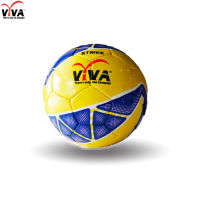 VIVA ฟุตบอลหนังเย็บ PVC เบอร์ 5 รุ่น Strike สีน้ำเงิน/เหลือง สินค้าใหม่ ลูกฟุตบอล ลูกบอล VIVA