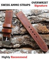 สายนาฬิกา สายนาฬิกาหนังวัวแท้ 24mm OVERWRIST VINTAGE SWISS AMMO WATCH STRAP 24MM