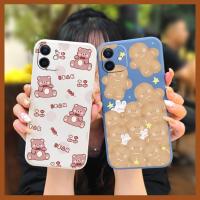 Simplicity Cartoon Phone Case For iphone 12 Anti-fall Solid color Back Cover Skin-friendly feel Liquid silicone shell