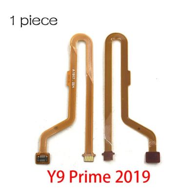 สำหรับ Huawei Y6 Y7รุ่น Prime Pro Y9 P สมาร์ทพลัสปุ่มโฮมลายนิ้วมือสัมผัสเซ็นเซอร์ Id สายเคเบิลงอได้