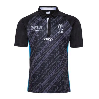 Fiji Name Rugby Custom Mens Size:S-3XL [hot]2019 Quality Number）Top Polo Jersey Free （Print Delivery