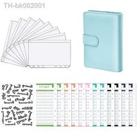 ∏☸ A6 PU Leather Notebook Binder Budget Cash Envelopes Planner Organizer Binder Pockets Categories Sticker Label for Saving Money