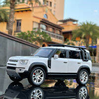 124 Defender SUV รถรุ่น Diecasts โลหะของเล่น Off-Road รถรุ่นเสียงและแสงจำลองคอลเลกชันเด็ก Gift