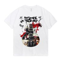 Rock Band My Chemical Romance Guitar Signatures Graphic T Shirt Men 90s Vintage Punk Hip Hop Short Sleeve Tees Streetwear Tshirt XS-4XL-5XL-6XL