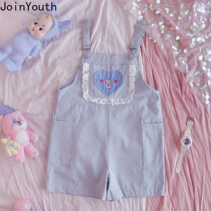 joinyouth-jumpsuit-women-summer-thin-cute-sweet-high-waist-wide-leg-pants-loose-cotton-rompers-korean-fashion-solid-overalls