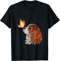 Cavalier King Charles Spaniel ผีเสื้อ-Dog Lover เสื้อยืดS-5XL