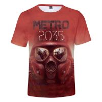 Game Metro Exodus 3D Print T-Shirt Men/Women Summer Fashion Harajuku Short Sleeves Shirts Unisex Casual Trendy Hip Hop Tops