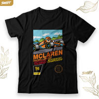 เสื้อยืด McLaren Formula 1 F1 Videogame เสื้อยืดคอกลมชาย DISTRO