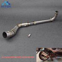 Motorcycle Exhaust Pipe Scooter Front Exhaust Pipe 304 Stainless Steel 2015 2016 2017 NMAX155 NMAX125 Slip-On