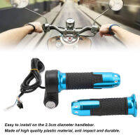 1 คู่ 12V‑99V Throttle Grips Universal Twist Throttle Accelerator Grip Handlebar พร้อมปุ่มสำหรับสกู๊ตเตอร์ไฟฟ้าจักรยาน