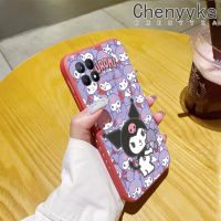 เคส Chenyyyka สำหรับ Realme 8i Realme Narzo 50เคสเต็มหน้าจอลาย Kuromi ดีไซน์ใหม่บางสร้างสรรค์เคสโทรศัพท์ขอบสี่เหลี่ยมเคสนิ่มป้องกันปลอกซิลิโคนเคสกันกระแทก