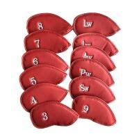 ♝❁❐ 12Pcs Golf Iron Headcover Golf Club Head Covers เคสป้องกันสำหรับไม้กอล์ฟ