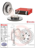 D09 C880 11 จานเบรค ล้อ F-L/R (ยี่ห้อ BREMBO) รุ่น HC PVT PORSCHE 911 Boxster Cayman (996/997/986/987) ปี2004-&amp;gt;