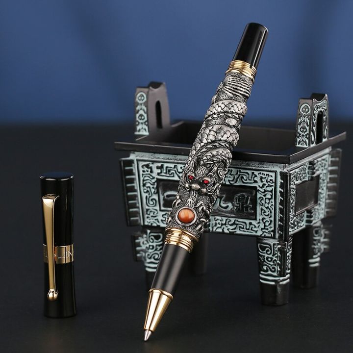 luxury-jinhao-dragon-ballpoint-pen-gold-clip-0-7mm-nib-office-pen-for-writing-boutique-gifts-pens