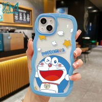 YiaMia เคสโทรศัพท์โดราเอมอนน่ารักสำหรับ Samsung กาแลคซี A13 A14 A20S A50 A20 A30 A21S A51 A31 A32 A33 A04 A50S A12 A52 A03S A04S M11แฟชั่นการ์ตูนน่ารัก A22เคส A52S เวฟขอบซิลิโคนนิ่มฝาครอบโทรศัพท์กันกระแทก