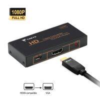 HDMI-compatible to VGA Converter HDTV/Monitor/Projector Support up to 1080P Signal Convert Through Audio 3.5mm Jack Adapter