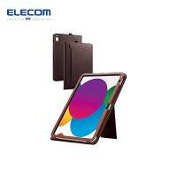 ELECOM ฝาปิด iPad 10.9รุ่น10th (2022) เคสกรณีพร้อมขาตั้งแบบฝาพับหนังนิ่ม TB-A22RPLFP2BK สีดำเปิด/ปิดอัตโนมัติ