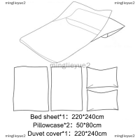 minglieyue2 ชุดเครื่องนอนแบบใช้แล้วทิ้งชุดเครื่องนอนสำหรับเดินทางผ้าปูที่นอนป้องกันเตียงสกปรก