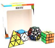 HCMCombo 4 Rubik Moyu Biến thể Sticker - Rubik Cao Cấp  Quay nhanh mượt bẻ