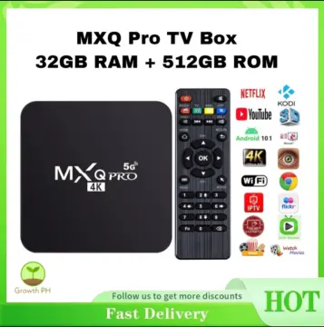 Android 10.0 TV Box Qpro Quad Core HD 4K Media Stream Player Mini PC 2.4G