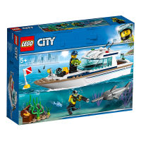 LEGO 60221 Diving Yacht City Themes ตัวต่อของเล่น 4 ปีขึ้นไป ของเล่นเด็กผู้ชาย สินค้าพร้อมส่ง ready to ship