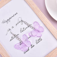 Transparent Butterfly Dangle Earrings  Trend For Women Unusual Vintage Hanging Earrings for Teens Cute Jewelry Accessories