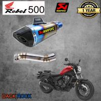 ท่อrebel500 สลิปออนท่อakrapovic shorty รุ้ง ปากเคฟล่า ท่อแต่ง rebel500 เสียง แน่น นุ่ม ทุ้ม เสียงไม่แตกในรอบสูง ระบายความร้อนได้ดี อัตราเร่งดีขึ้น ตร