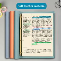 A4 Leather Loose-leaf Notebook  Mind Map Large Soft Leather Cornell Book Grid Paper Special Handbook School Office Supplies Note Books Pads