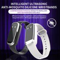 Multifunction Anti Mosquitoes Wrist Band Ultrasonic Bugs Repel Wristband Rechargeable Electronic Bracelet Round Wrist Watch