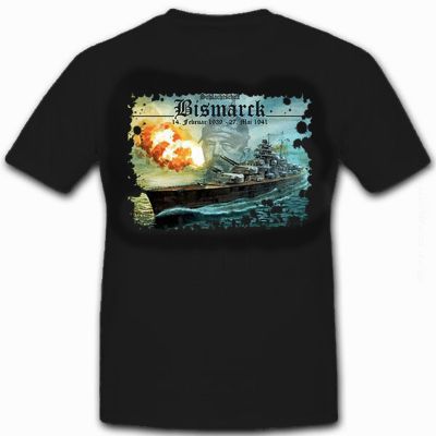 Germany Ship Battleship Bismarck Type 2 Marine Wk Tshirt Cotton Mens T New S3Xl