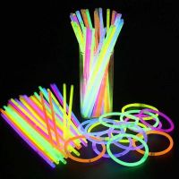 50/100pcs Party Fluorescence Light Glow Sticks Bracelets Necklaces Neon For Wedding Party Glow Sticks Colorful Glow Stick