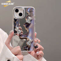 KISSCASE เคสโทรศัพท์เคลือบกระจกด้วยไฟฟ้าเหมาะสำหรับ IPhone 14 13 12 11 Pro Max แฟชั่น INS-Styles เคสโทรศัพท์ป้องกันการเคสโทรศัพท์สแกนลายนิ้วมือกระจกชุบไฟฟ้ากันกระแทกสำหรับ IPhone 14 Pro Max