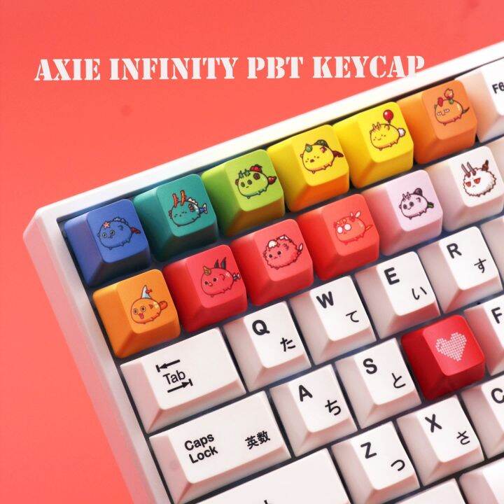 1Pcs OEM Profile Axie Infinity PBT Sublimation Decoration Personality