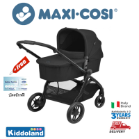 Maxi Cosi Zelia3 Luxe Twillic Black รถเข็นเด็กแบบ 2-in-1 ซึ่งเป็นได้ทั้งรถเข็นเด็กและเปลนอนเด็กมีดีไซน์ที่หรูหราและมีเนื้อผ้ระดับพรีเมี่ยม