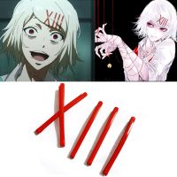 【LZ】☢  Tokyo Ghoul Juzo Suzuya Kagerou Projeto Headwear Tateyama Ayano Hairpin Vermelho Acessórios Diário Cosplay Props 5pcs por lote