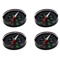 4Pcs 40mm Clear Liquid-Filled Camping Compass Hiking Outdoor Scouts Kit