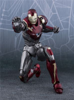 รุ่น Shf Avengers Marvel ในประเทศข้อต่อแบบเคลื่อนย้ายได้และคู่ Mk47หุ่นไอรอนแมน