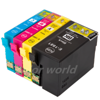 4 แพ็ค 188 BK C M Y สำหรับ EPSON ชุดเต็ม T188 ตลับหมึกพิมพ์ T1881 สีดำ T1882 สีฟ้า T1883 Magenta T1884 สีเหลืองสำหรับ WorkForce WF 7111 WF7111 WF-7111 7211 WF7211 WF-7211 7611 WF7611 WF-7611 7711 WF7711 WF-7711 Wi-Fi เครื่องพิมพ์สองหน้า