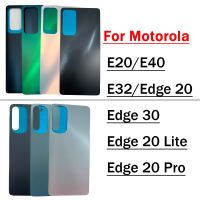 Battery Cover Rear Door Case Housing With Glass Lens For Motorola Moto E32 E40 E20 Edge 20 Pro Edge 30 Back Cover With LOGO