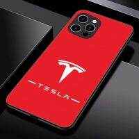 เคสสำหรับไอโฟนโทรศัพท์ Tesla กันกระแทก14 /Pro/plus/Pro Max/ 13/12/11-กระจกป้องกัน