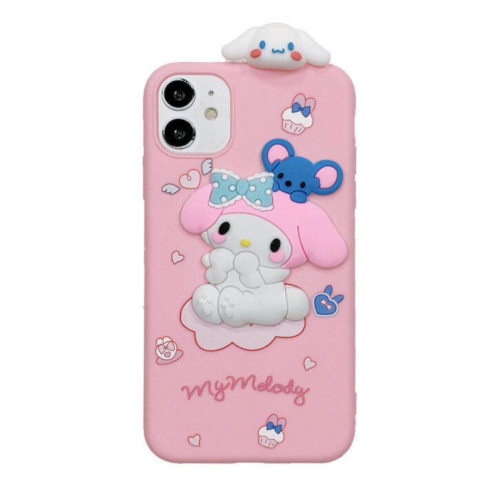 melody-kuromi-อะนิเมะเคสโทรศัพท์สำหรับ-iphone-14-11-12-13-pro-max-12-13-mini-x-xs-xr-สูงสุด5-6-6s-7-8-plus-soft-tpu-cover