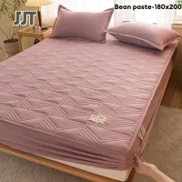 [Cotton padded bed kasa pillowtop mattress cover bedding,JJT Latex bed sheet, bed sheet, latex bed sheet, latex bed sheet, hotel mattress protector Super soft fabric, mattress cover, prevent dust mites dust mite bedding Bed sheet sets, bedspreads, bed sheets 6 feet, dust mite proof, soft fabric, mattress protec,]