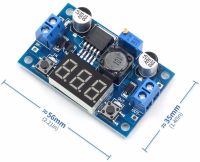 Lm2596/lm2596s Buck Converter Dc To Dc Step-down ตัวควบคุมแรงดันไฟฟ้าโมดูล 36v 24v 12v ถึง 5v 2a แรงดันไฟฟ้า Stabilizer พร้อมจอแสดงผล Led