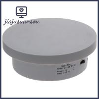 JIAJUSUANSOU ที่วางแสดงหมุนได้ปรับความเร็วได้13ซม. สีขาว USB ฐานตั้ง360องศาความสามารถในการรับน้ำหนัก11lb หมุนแสดงที่วางผลิตภัณฑ์การถ่ายภาพ